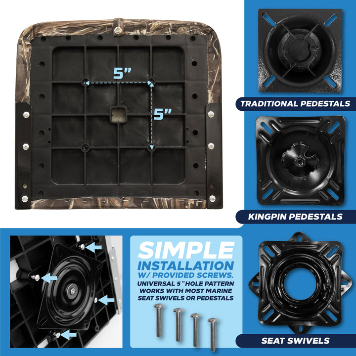 Wise 3312 Economy Low Back Camo Seat Camo Boatseats