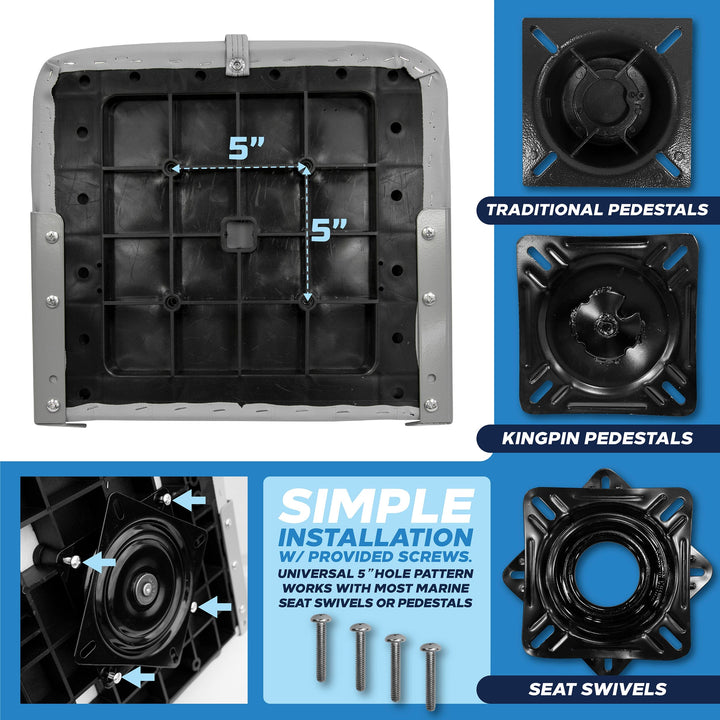 Wise 3313 Economy Low Back Fishing Seat | Overstock Fold Down Boatseats