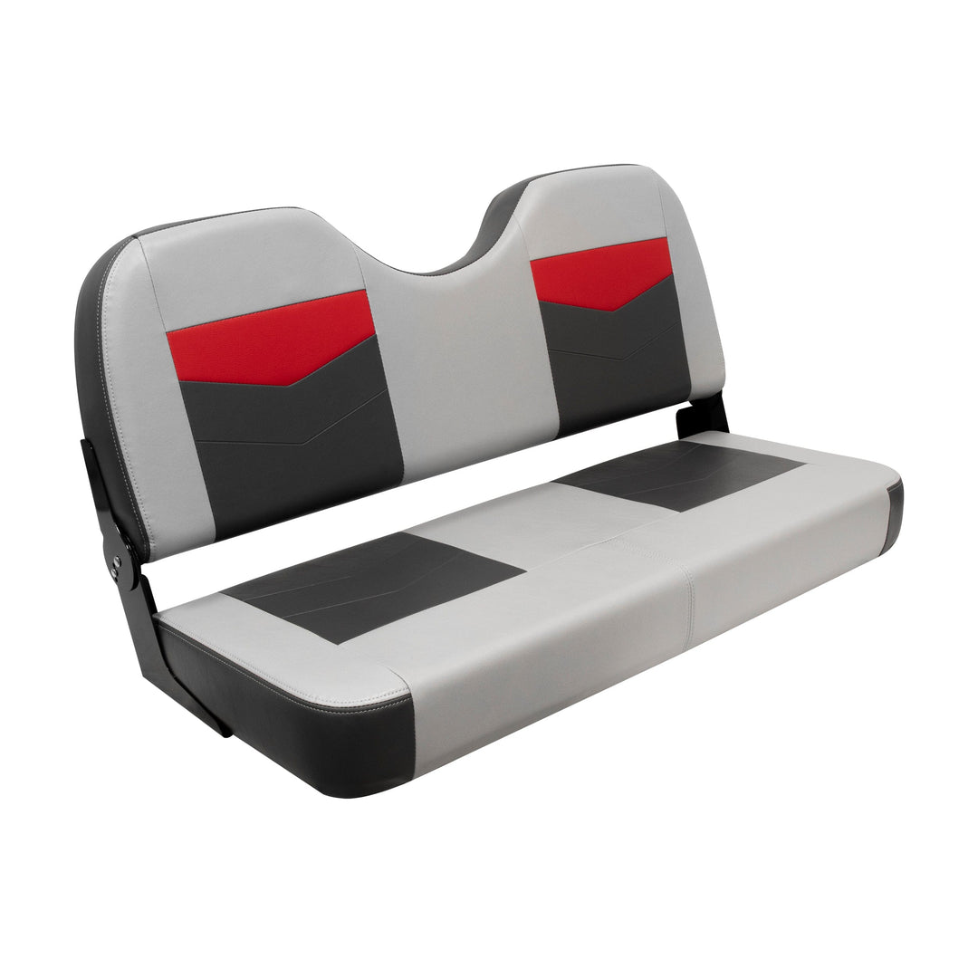 Wise 3342 Pro Angler Series Bass Boat 42" Folding Bench Seat Bench Seating Wise Marine Marble • Regal Red • Charcoal