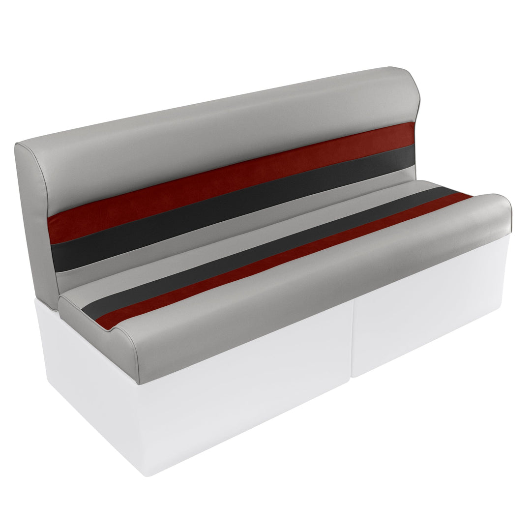 Wise 8WD106 Deluxe Series Pontoon 55" Bench Cushion Set Deluxe Cushion Sets Wise Pontoon Grey • Red • Charcoal