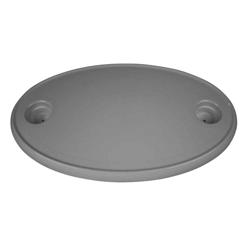 Wise 8WD1157 - Stowable Oval Pontoon Table | Grey Dark Mode Boatseats