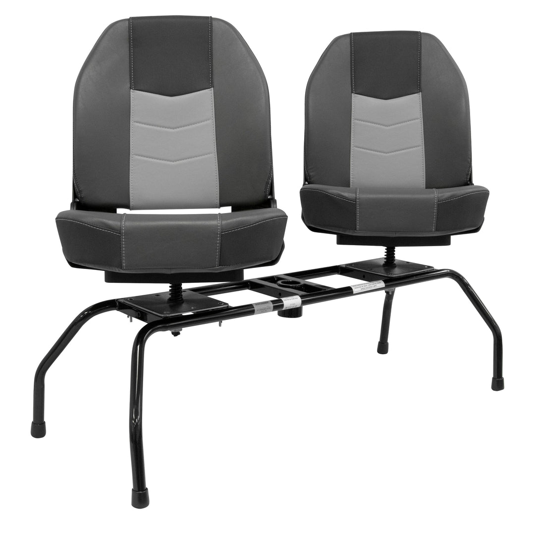 Wise Fixed Double Seat Stand w/ Quick Release Mount Package Hardware Boatseats