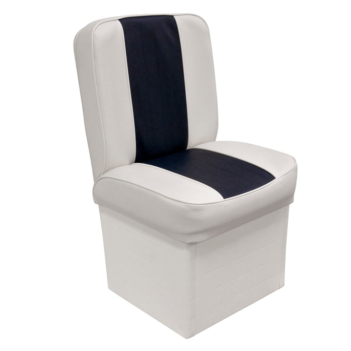 Wise 8WD1414P Deluxe Series Jump Seat Jump / Lounge Boatseats White • Navy