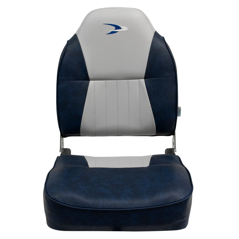 Wise 8WD640PLS Lund Style High Back Fishing Seat Fold Down WiseMarine