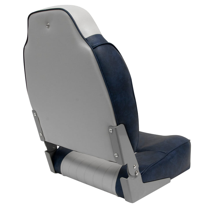 Wise 8WD640PLS Lund Style High Back Fishing Seat Fold Down WiseMarine
