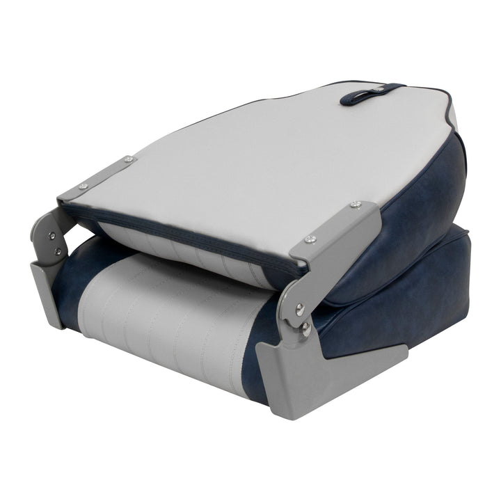 Wise 8WD640PLS Lund Style High Back Fishing Seat Fold Down WiseMarine