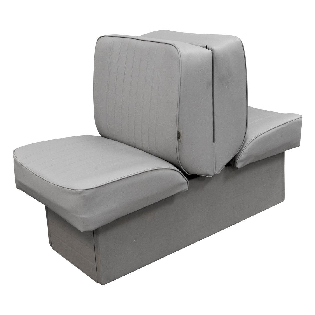 Wise 8WD707P-1 Deluxe Series Back to Back Lounge Seat | Solid Colors Jump / Lounge Boatseats Grey