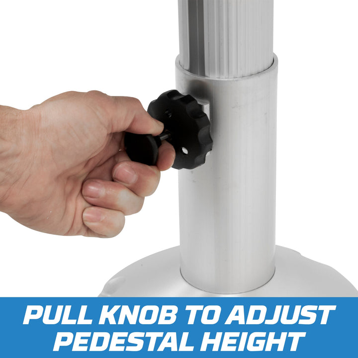 Wise 8WP21-374 - Adjustable Pedestal w/ Fore & Aft Slide Hardware Wise Hardware