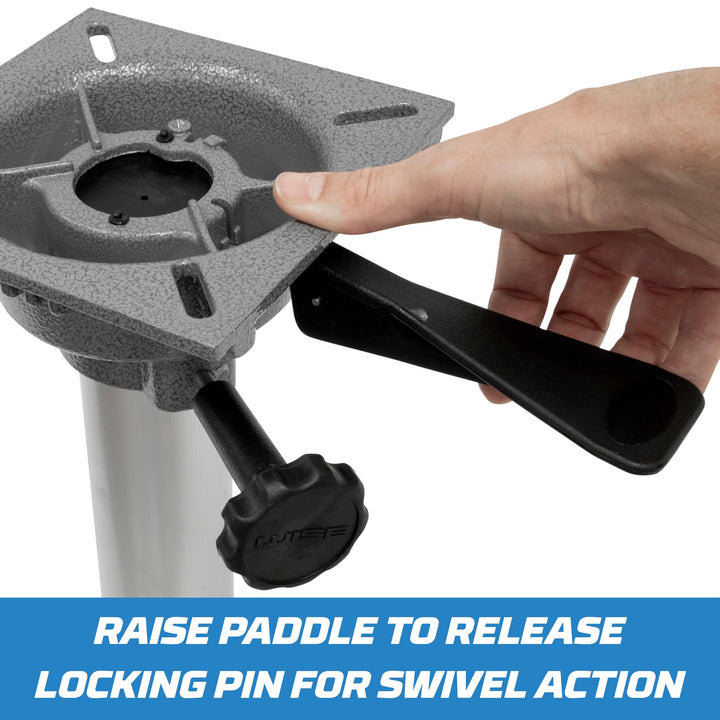 Wise 8WP23-15S Heavy Duty 15" Fixed Pedestal w/ Seat Spider Mount Hardware Wise Hardware