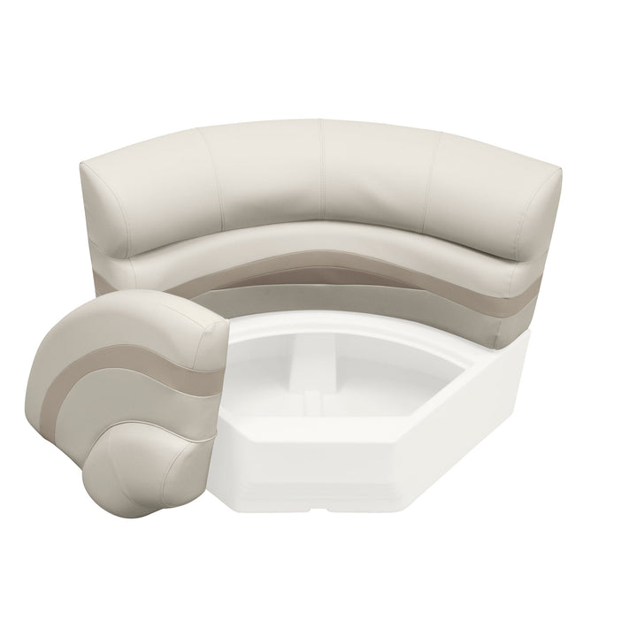 Wise BM11002-2 Premier Pontoon 32" Bow Radius Corner Cushion Set Premier Cushion Sets Wise Pontoon