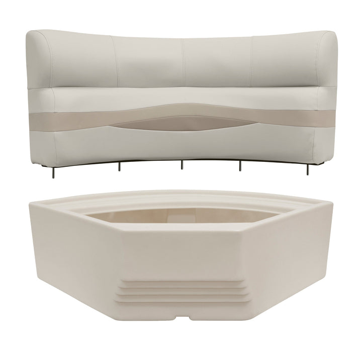 Wise BM11002-2 Premier Pontoon 32" Bow Radius Corner Cushion Set Premier Cushion Sets Wise Pontoon
