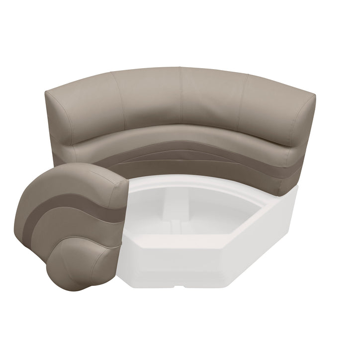 Wise BM11002-2 Premier Pontoon 32" Bow Radius Corner Cushion Set Premier Cushion Sets Wise Pontoon