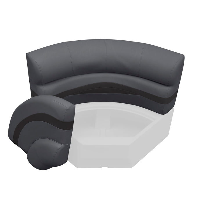 Wise BM11002 Premier Pontoon 32" Bow Radius Corner Cushion Set Premier Cushion Sets Boatseats
