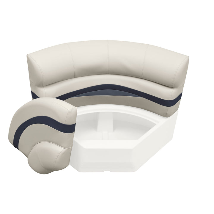 Wise BM11002-2 Premier Pontoon 32" Bow Radius Corner Cushion Set Premier Cushion Sets Wise Pontoon