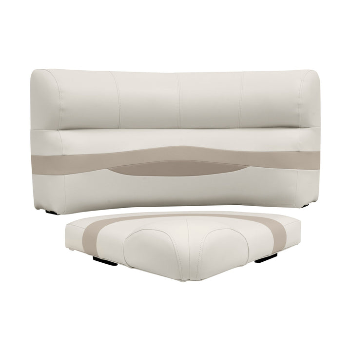 Wise BM11028-2 Premier Pontoon 28" Radius Corner Cushion Set Premier Cushion Sets Wise Pontoon