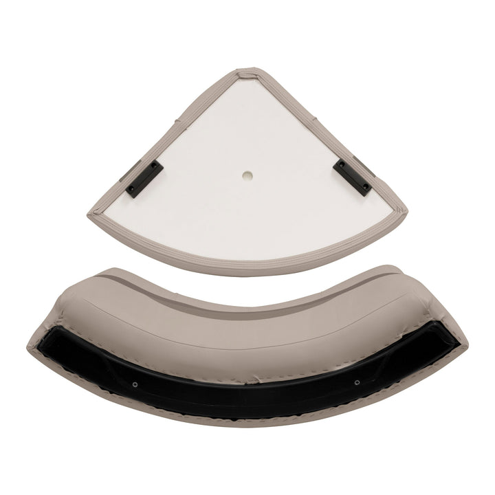 Wise BM11028-2 Premier Pontoon 28" Radius Corner Cushion Set Premier Cushion Sets Wise Pontoon