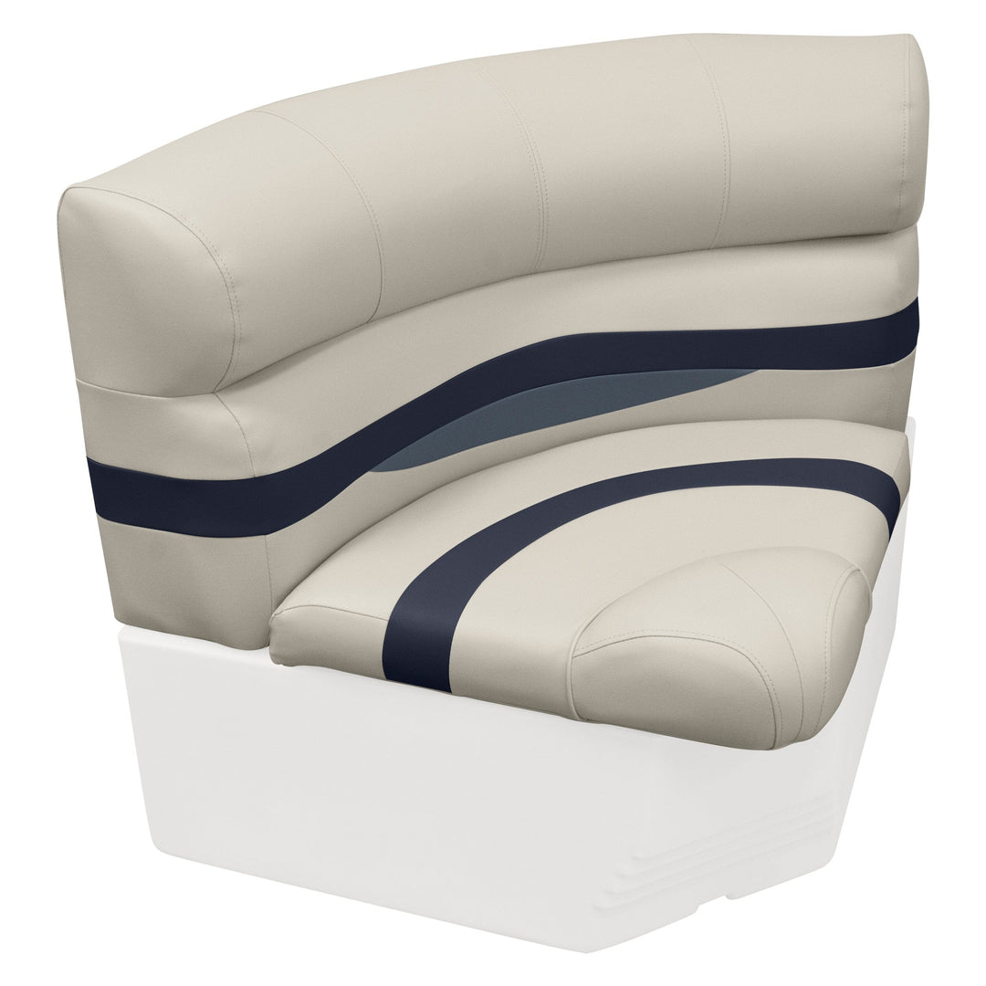 Wise BM11028-2 Premier Pontoon 28" Radius Corner Cushion Set Premier Cushion Sets Wise Pontoon