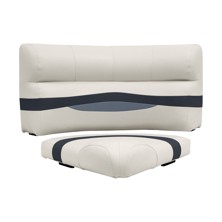 Wise BM11028-2 Premier Pontoon 28" Radius Corner Cushion Set Premier Cushion Sets Wise Pontoon