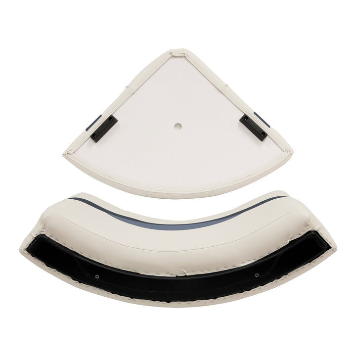 Wise BM11028-2 Premier Pontoon 28" Radius Corner Cushion Set Premier Cushion Sets Wise Pontoon