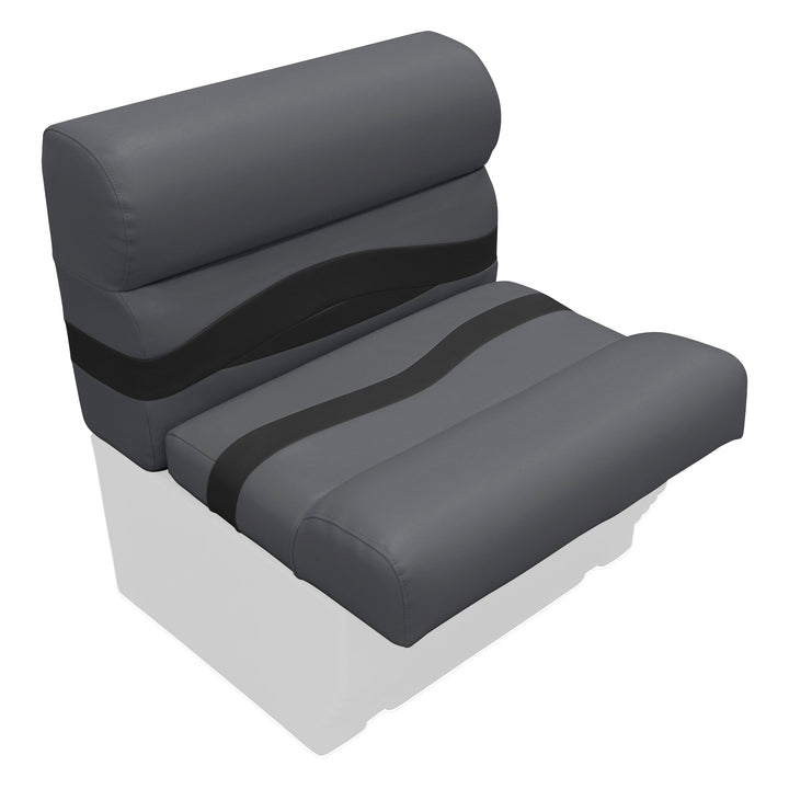 Wise BM1143 Premier Pontoon 27" Bench Cushion Set Premier Cushion Sets Boatseats Slate • Dark Neutral