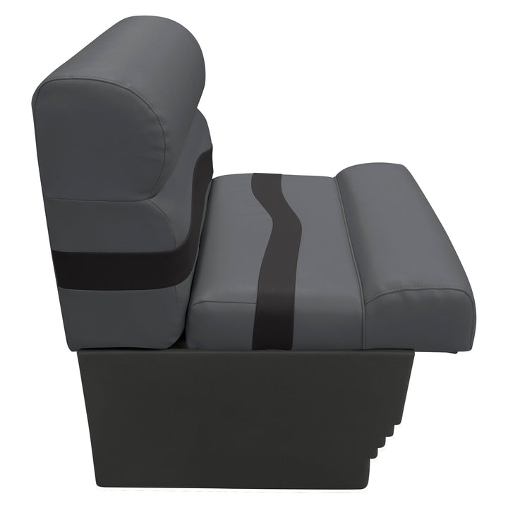 Wise Premier Pontoon 27" Bench - Cushion & Base Set | Dark Mode Premier Pontoon Boatseats