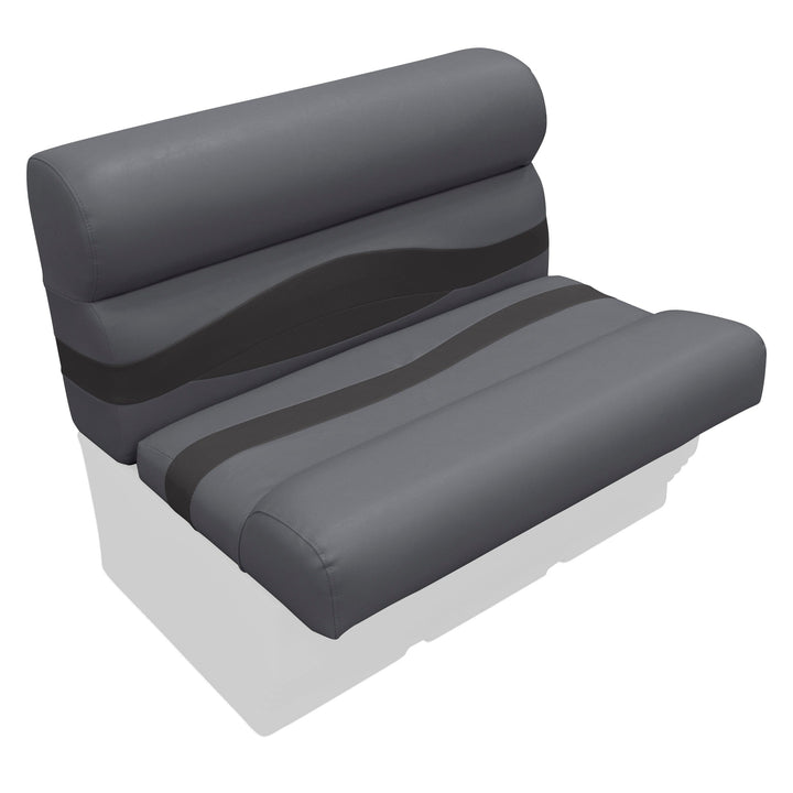 Wise BM1144 Premier Pontoon 36" Bench Cushion Set Premier Cushion Sets Boatseats Slate • Dark Neutral