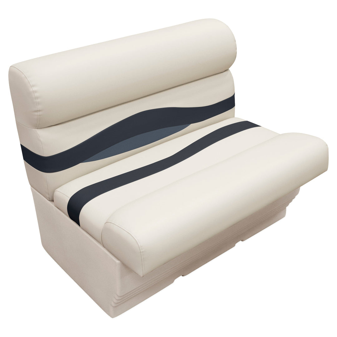 Wise BM1144 Premier Pontoon 36" Bench & Base Premier Pontoon WisePontoon Platinum • Spectra Navy • Cobalt
