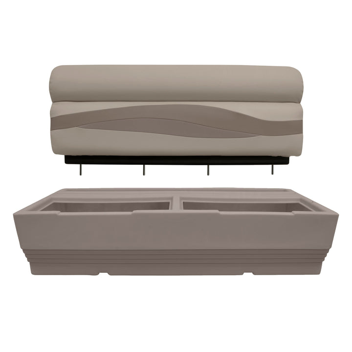 Wise BM1145-2 Premier Pontoon 50" Bench Cushion Set Premier Cushion Sets Wise Pontoon