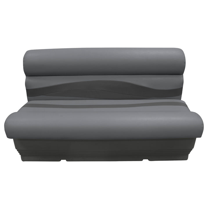 Wise Premier Pontoon 50" Bench - Cushion & Base Set | Dark Mode Dark Mode Boatseats