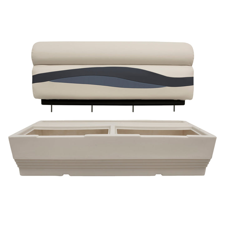 Wise BM1145-2 Premier Pontoon 50" Bench Cushion Set Premier Cushion Sets Wise Pontoon