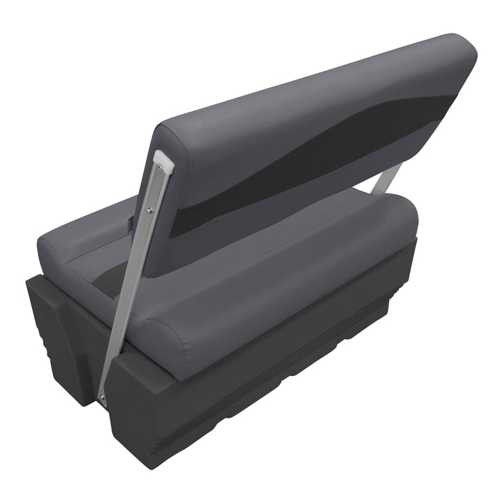 Wise Premier Pontoon Flip Flop Seat - Cushion & Base Set | Dark Mode Premier Pontoon Boatseats