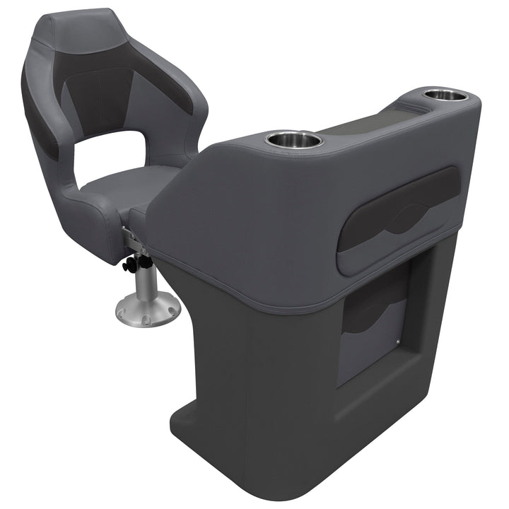 Wise BM1158 Premier Pontoon Helm / Steering Console | Dark Mode Premier Pontoon Boatseats