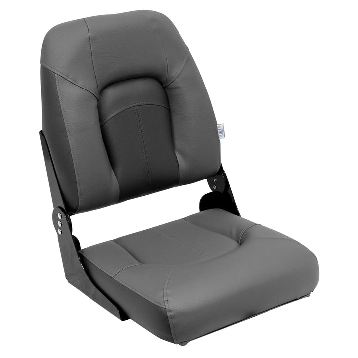 Wise BM1461 Premier Pontoon Fold Down Fishing Seat Premier Pontoon Boatseats Slate • Dark Neutral