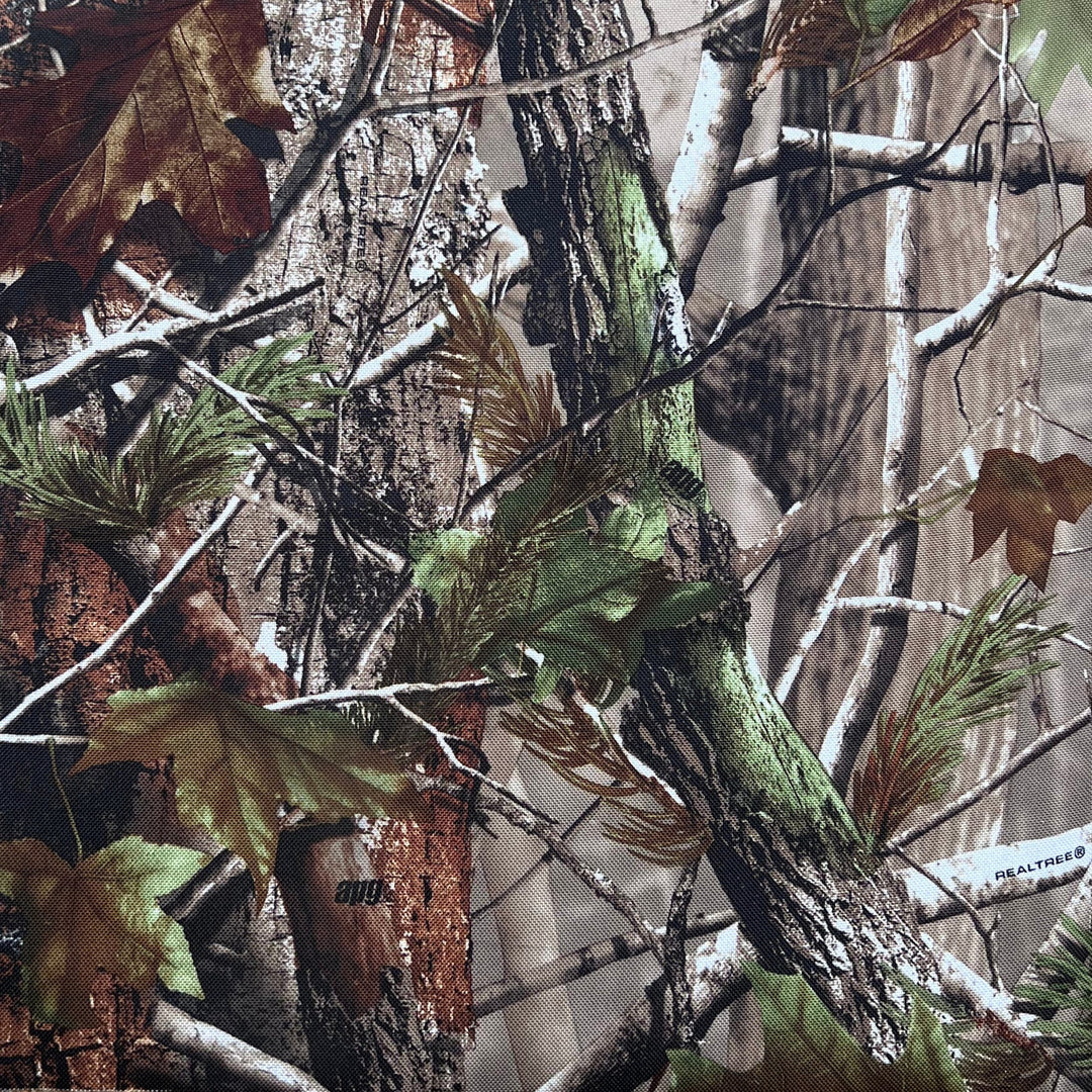 Camouflage Cordura Fabric by the Yard - Realtree APG w/ PVC Backing closeout vinyl Camo Upholstery