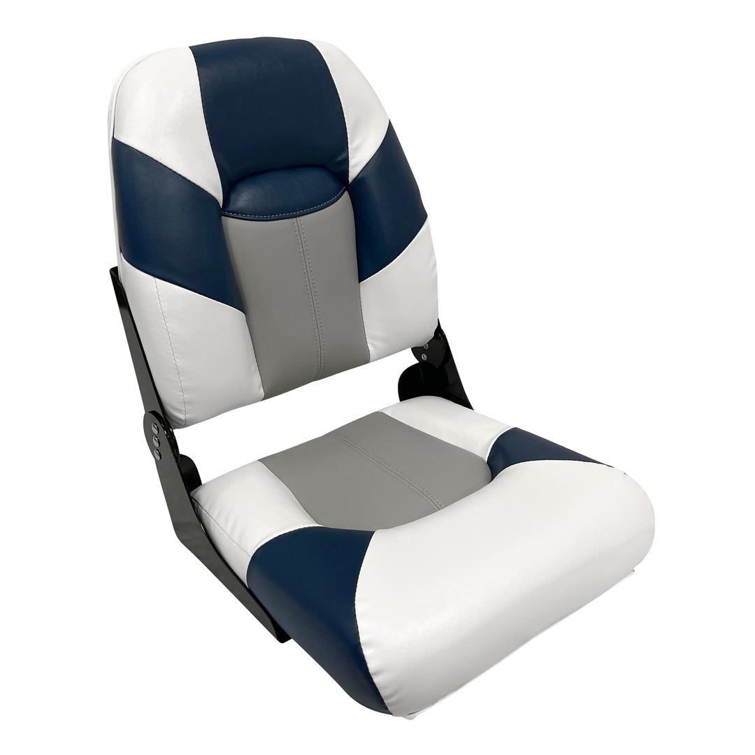 Wise 1461 Baja Series High Back Fishing Seat New for 2023 Wise Marine Brite White • Grey • Midnight