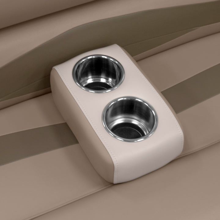 Wise 3059 Portable Stainless Double Drink Holder for Pontoon Furniture Pontoon Accessory Wise Marine