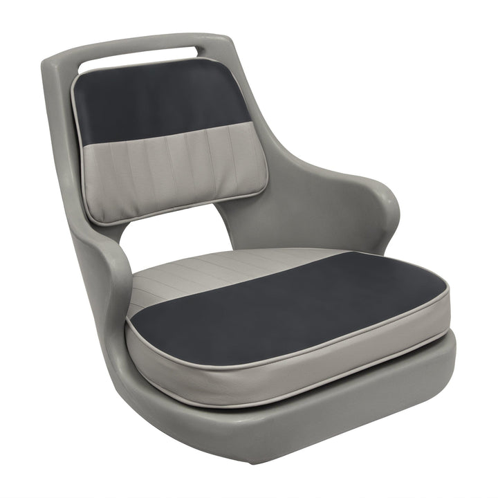 Wise 8WD015 Freshwater Pilot Chair w/ Armrests New for 2023 Import Grey • Charcoal