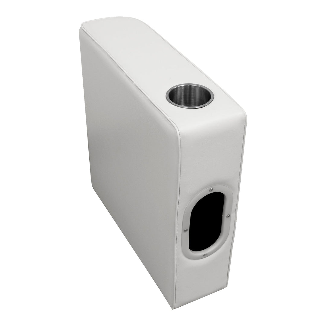 Wise 8WD110 Deluxe Series Pontoon Left Radius Arm Rest Deluxe Pontoon Wise Pontoon White