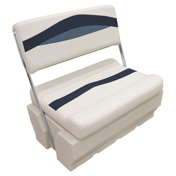 Wise BM1152 Premier Pontoon Flip Flop Seat Premier Pontoon Wise Pontoon Platinum • Spectra Navy • Cobalt