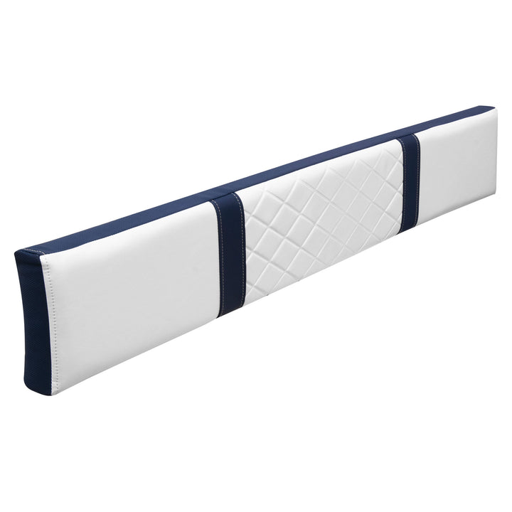 Wise 1148 Deluxe Coaming Bolster - 48" Wide Offshore Seating Boatseats Brite White • Mariner Blue 