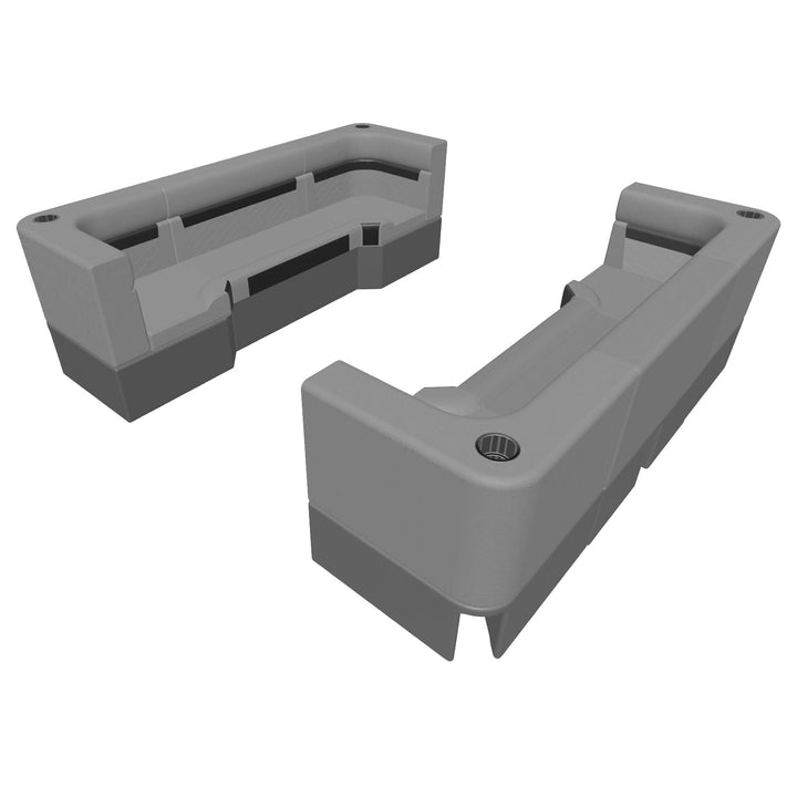 Wise DLX Series Pontoon - 37" Bench w/ Double Corners Package Boatseats 