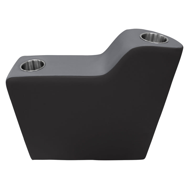 Wise 3010 Premier Pontoon Arm Rest - Right Radius | Dark Mode Premier Pontoon Boatseats 