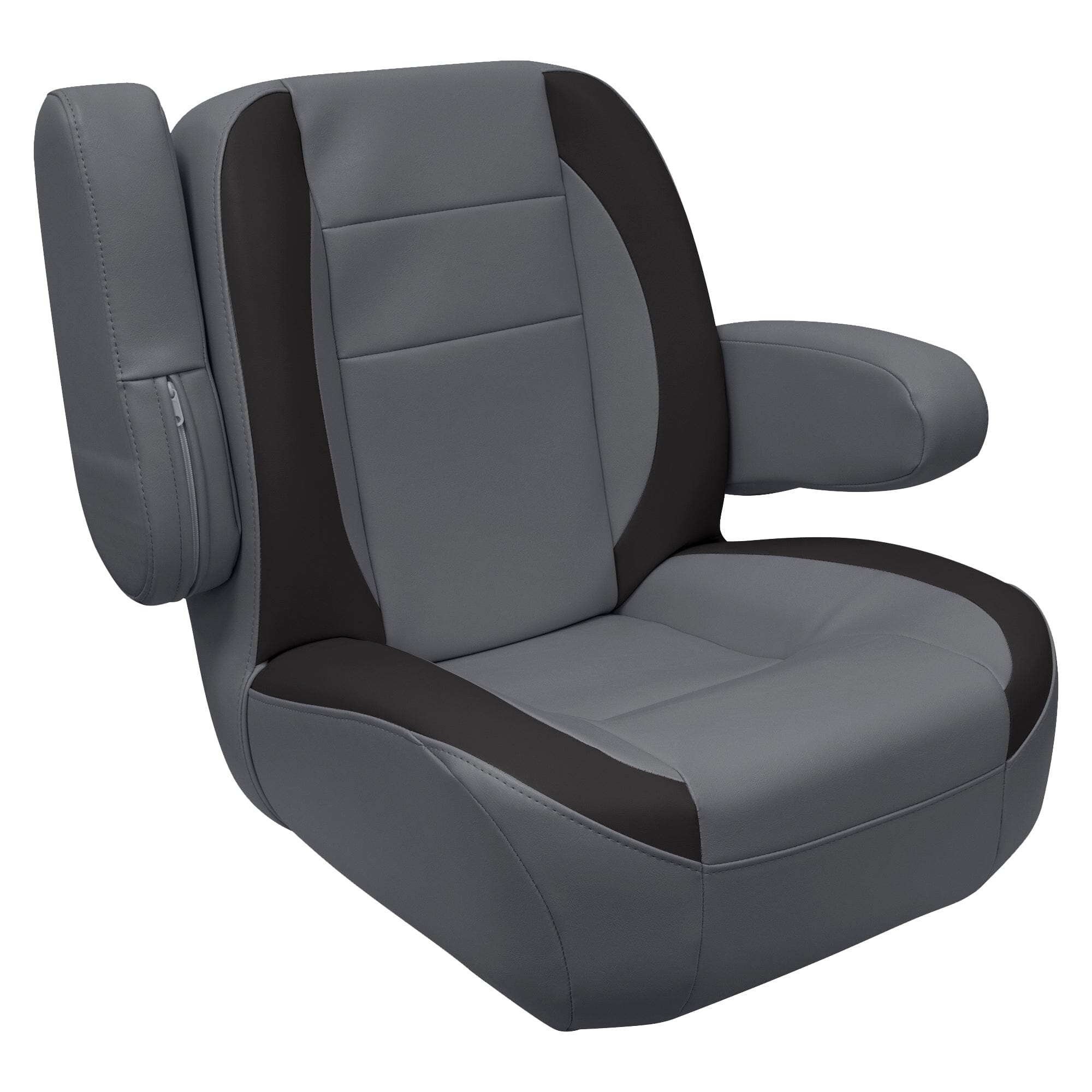 Wise 3127 Mid Back Pontoon Helm w/ Flip Up Arm Rests – Boatseats