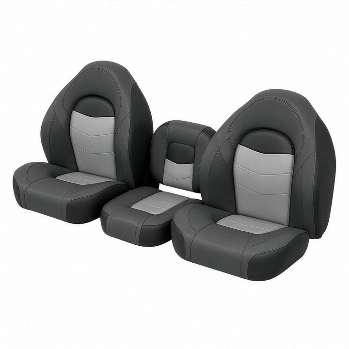 Wise 3317 Pro Angler Tour Bass Bucket & 14" Center Seat Set Pro Angler Boatseats 