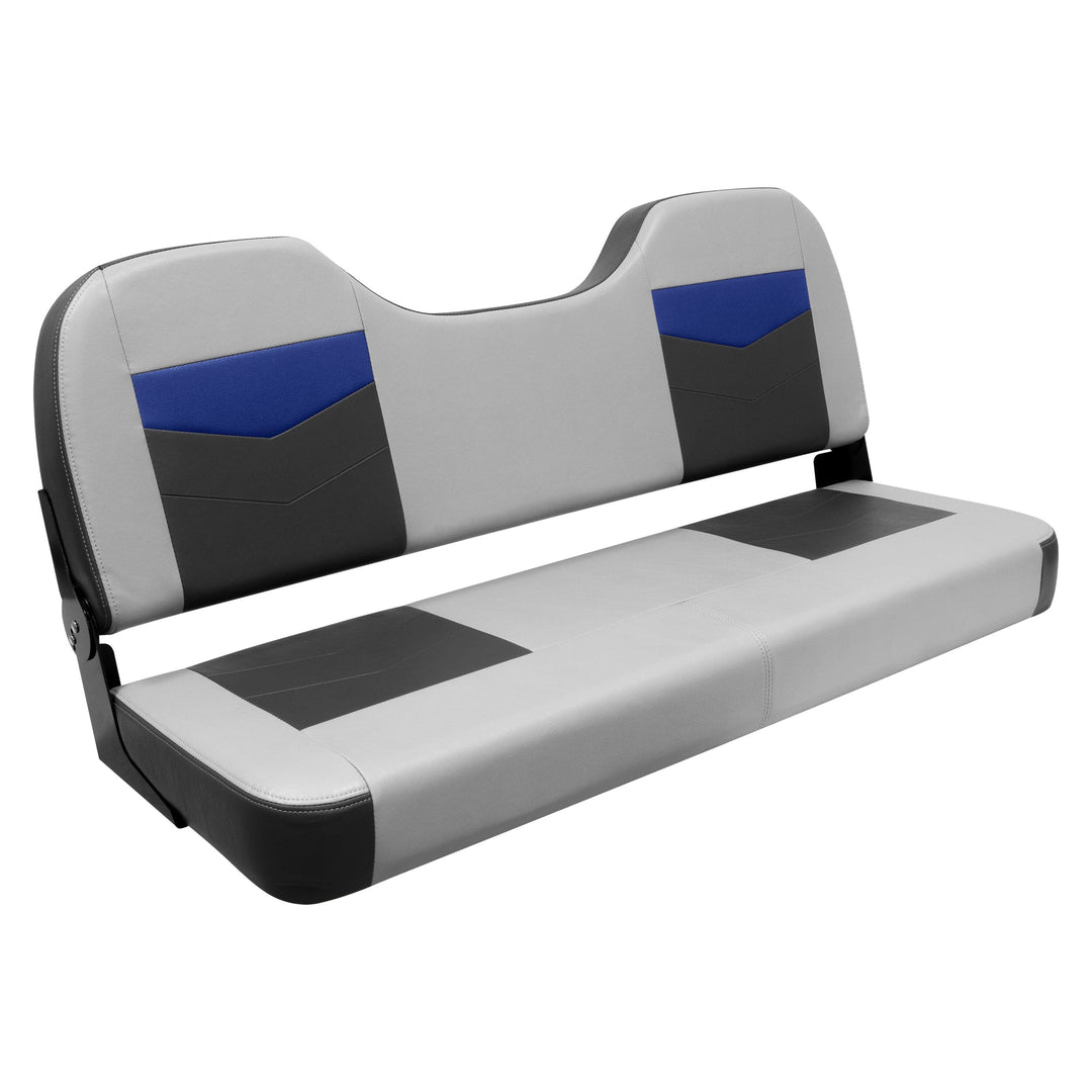 Wise 3348 Pro Angler Series Bass Boat 48" Folding Bench Seat Bench Seating Wise Marine Marble • Blueberry • Charcoal 