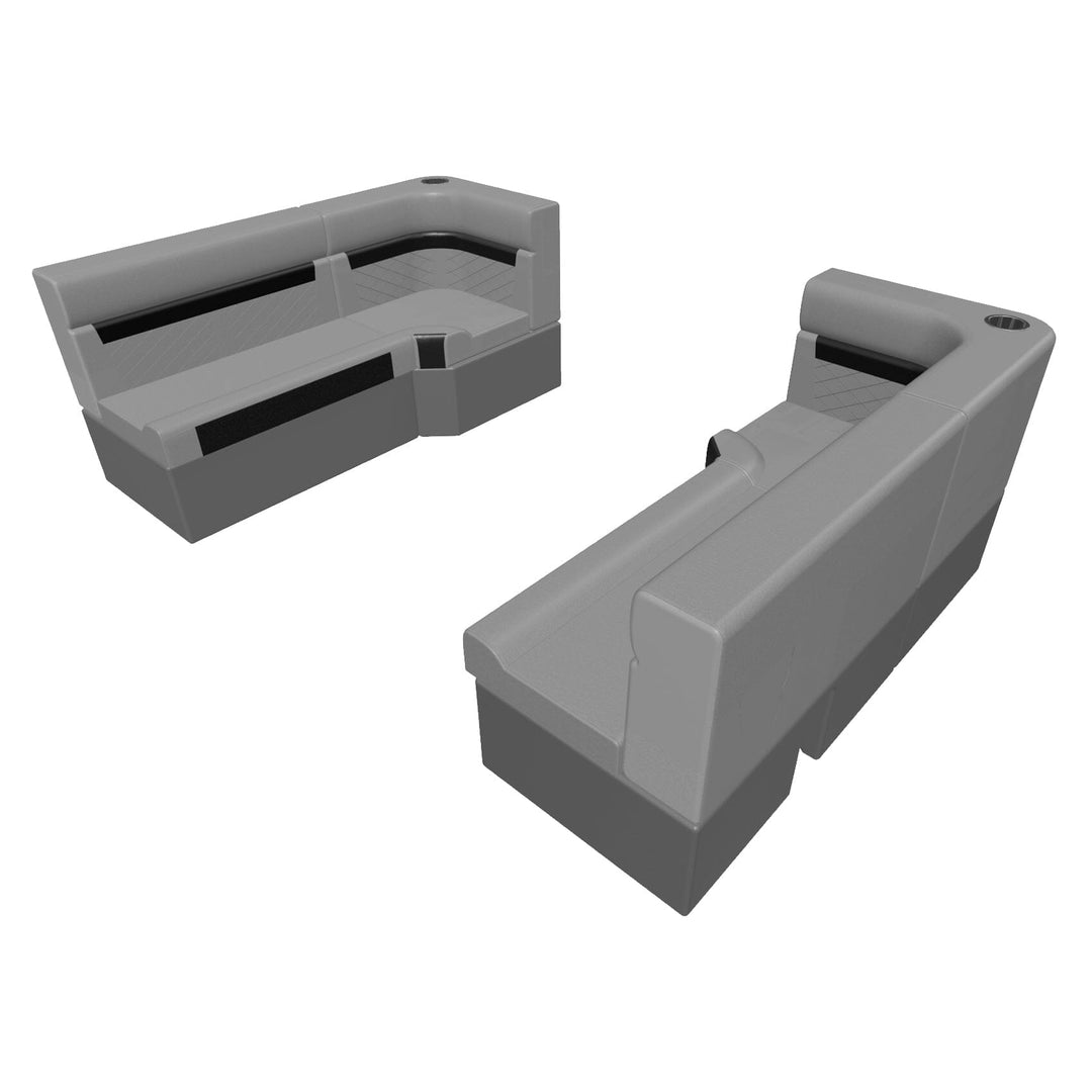 Wise DLX Series Pontoon - 37" Bench & Corner Package Boatseats Marble • Reef Stone 