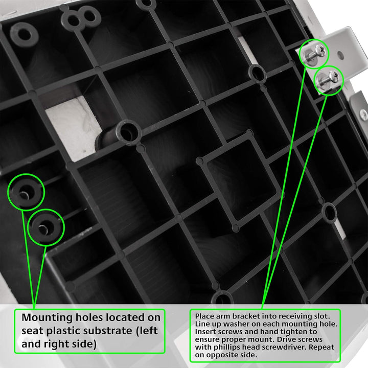 Wise 588 High Back Fishing Seat + Padded Arm Rests Bundle Bundle Boatseats 