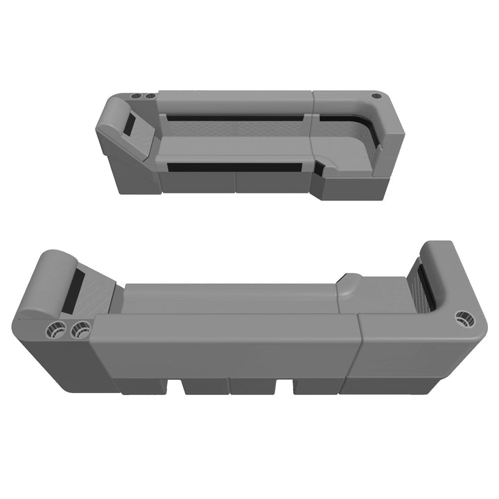Wise DLX Series Pontoon - 55" Bench w/ Corner & Lean Back Package Boatseats 