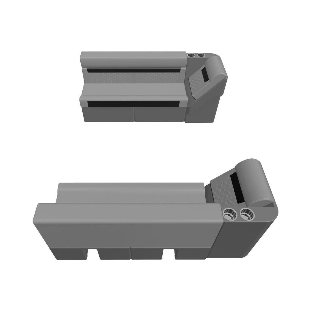 Wise DLX Series Pontoon - 55" Bench & Lean Back Package Boatseats 