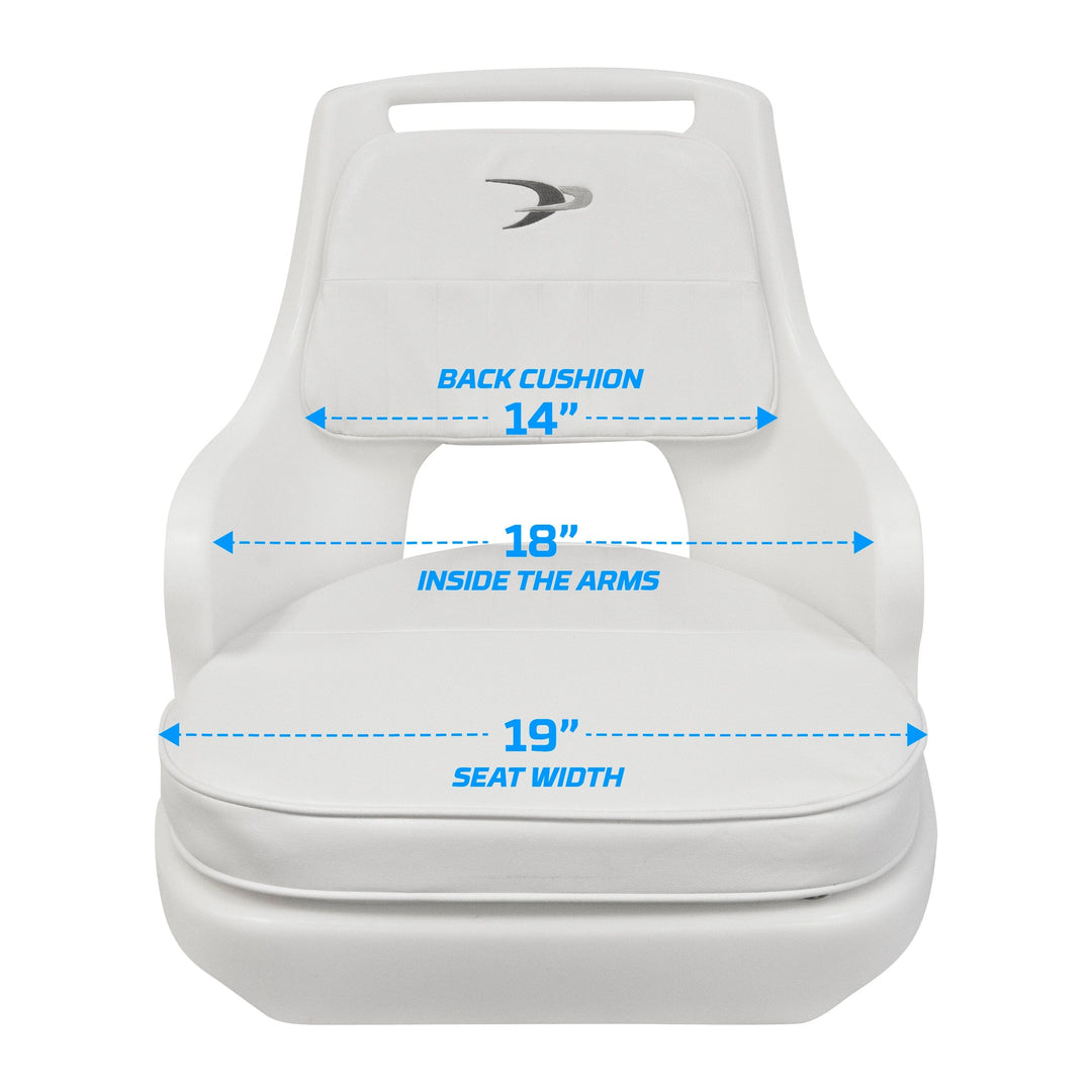 Wise 8WD015 Standard Pilot Chair w/ Armrests Offshore Seating Boatseats 